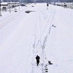 Manfred Bockelmann in Auschwitz-Birkenau »An der Rampe«, Jänner/January 2012