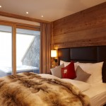 Chalets, Schlafzimmer mit Jacuzzi