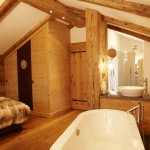 Chalets, offenes Bad