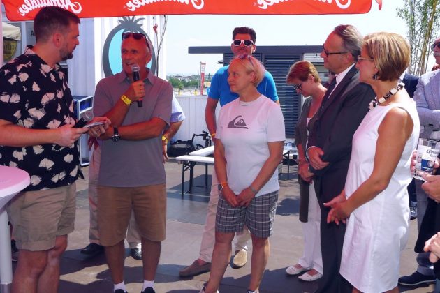 Auch die Erfinder der CityWave Susi und Rainer Klimaschewski waren beim Mulitplex CityWave Opening zu Gast @ Nino Rainaldi