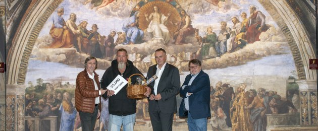 Die großen Meister in der Votivkirche · der 25000. Besucher am Burgenland-Tag