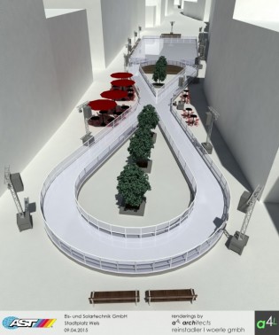 Rendering Welser Eis-8erBahn