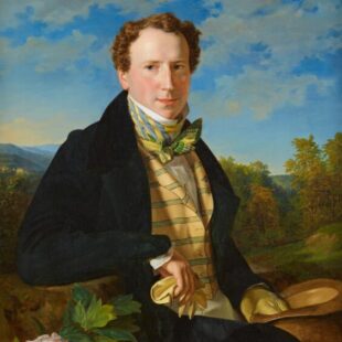Ferdinand Georg Waldmüller, Selbstporträt in jungen Jahren, 1828