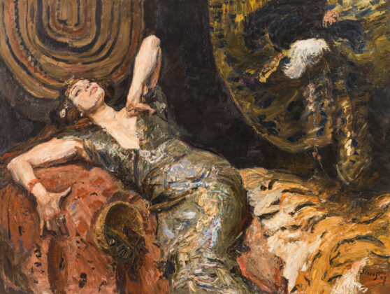 Max Slevogt, Die Schauspielerin Tilla Durieux als Kleopatra, 1907 Leopold Museum Wien | Max Slevogt, Die Schauspielerin Tilla Durieux als Kleopatra, 1907 © Privatsammlung, Foto: Leopold Museum, Wien