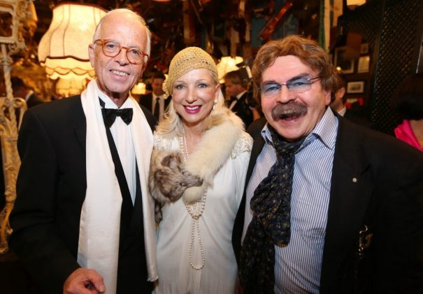 Charitiydinner im Marchfelderhof: Dr. Werner Fasslabend, Martina Fasslabend, Gerhard Bocek