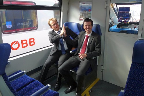 Mag. Klaus Garstenauer, Leiter Nah- und Regionalverkehr, Dipl.-Ing.(FH) Hannes Eichtinger