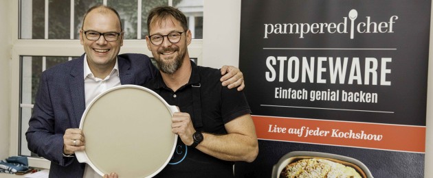 Neu in Östereich: Küchenhelfer von Pampered Chef · Wolfgang Müllner, Star-Koch Bernie Rieder