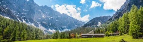 Silberregion Karwendel Traumhafter Ausblick auf die Stallenalm