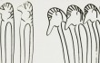 Museum Gugging | Oswald Tschirtner, Menschen, 1980