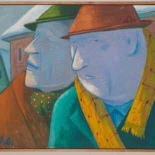 Art & Antique Hofburg Vienna 2023 | Werner Berg, „Dunkelmänner im scharfen Licht“, 1956