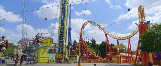 Wiener Prater · Panorama mit Riesenrad 2022