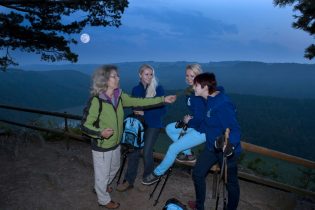 Vollmondwanderung, am Schlögener Blick